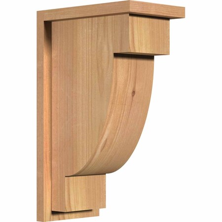 Ekena Millwork Alpine Smooth Corbel w/Backplate, Western Red Cedar, 7 1/2"W x 12"D x 20"H COR08X12X20ALP01SWR